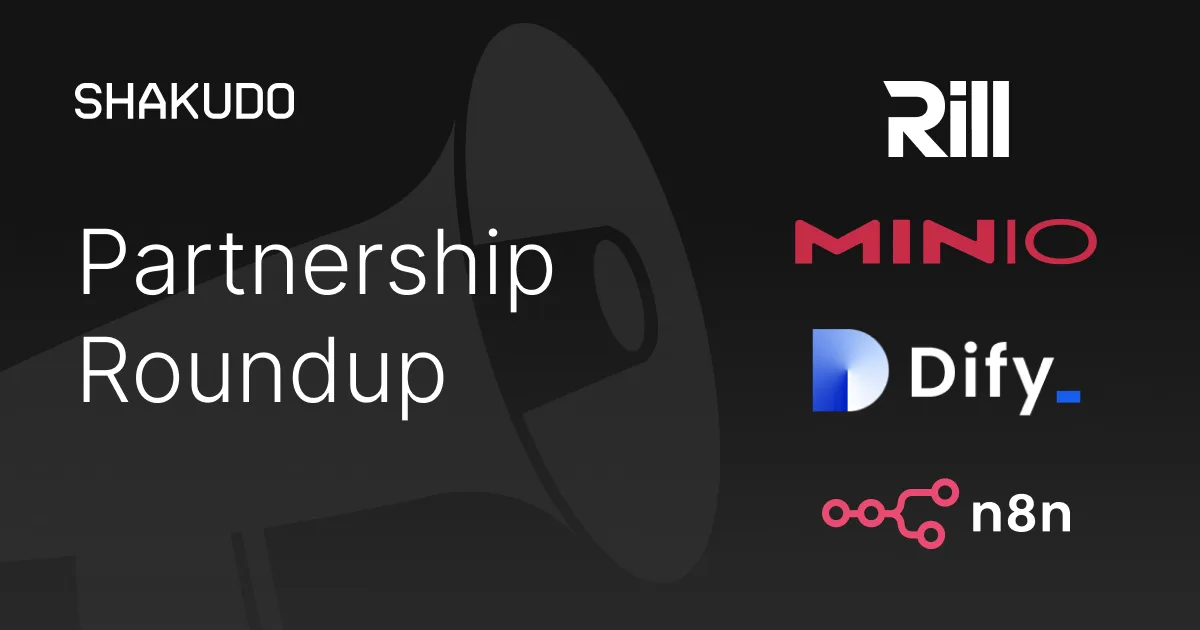 Shakudo Technology Partnership Roundup #01